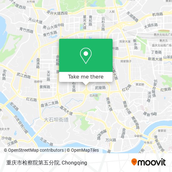 重庆市检察院第五分院 map