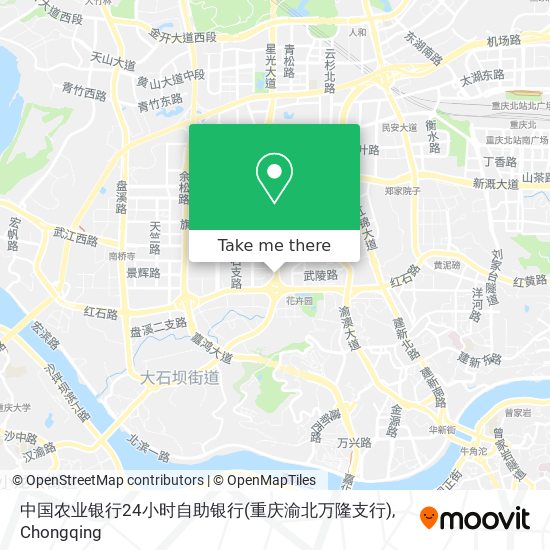 中国农业银行24小时自助银行(重庆渝北万隆支行) map