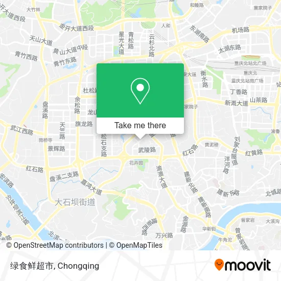 绿食鲜超市 map