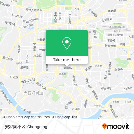 安家园小区 map