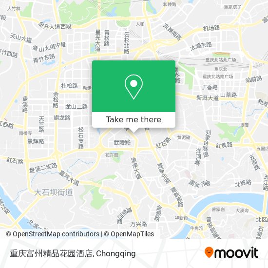 重庆富州精品花园酒店 map