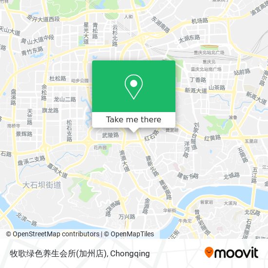 牧歌绿色养生会所(加州店) map