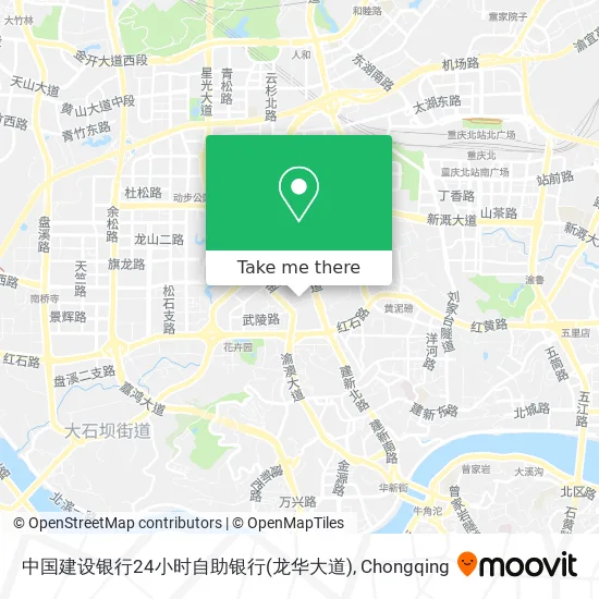 中国建设银行24小时自助银行(龙华大道) map