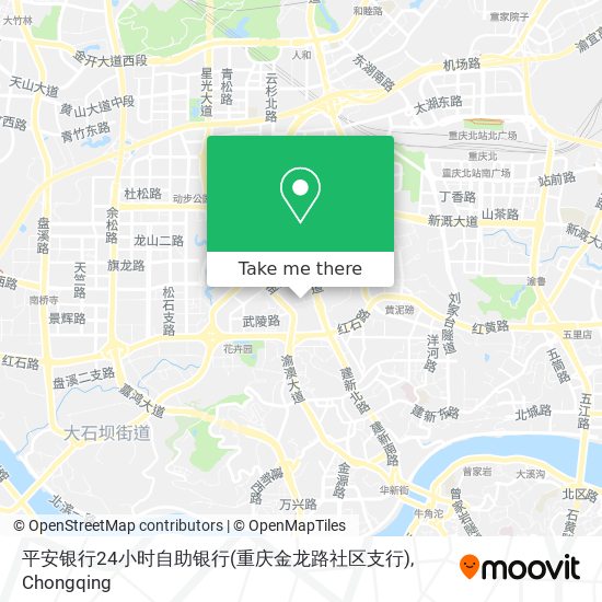 平安银行24小时自助银行(重庆金龙路社区支行) map