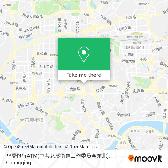 华夏银行ATM(中共龙溪街道工作委员会东北) map