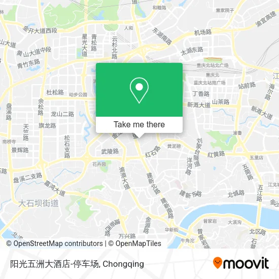 阳光五洲大酒店-停车场 map