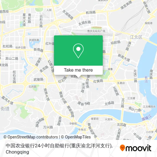 中国农业银行24小时自助银行(重庆渝北洋河支行) map