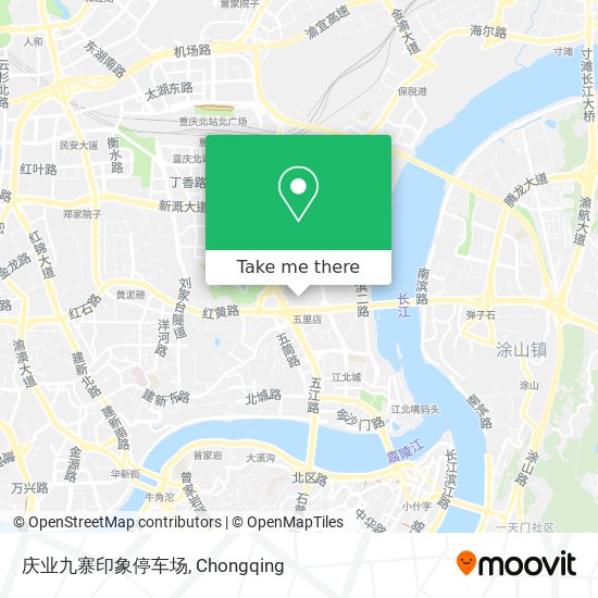 庆业九寨印象停车场 map