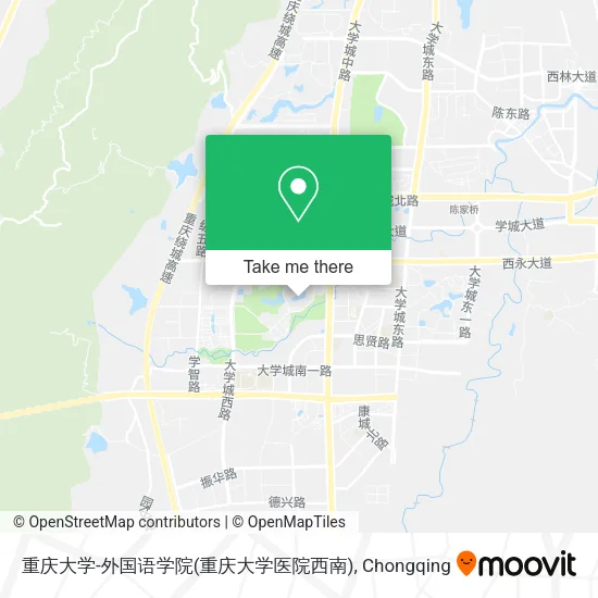 重庆大学-外国语学院(重庆大学医院西南) map