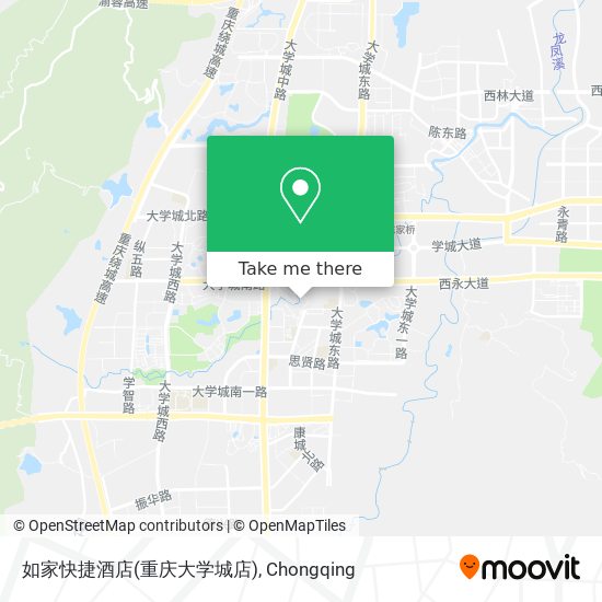 如家快捷酒店(重庆大学城店) map