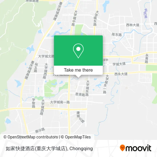 如家快捷酒店(重庆大学城店) map