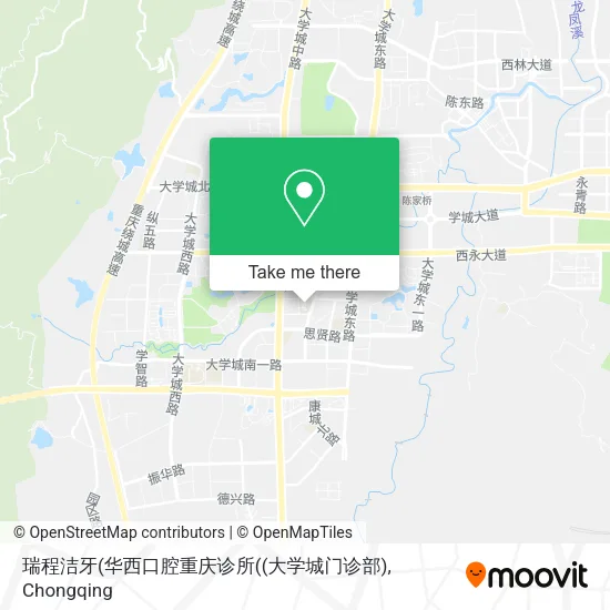 瑞程洁牙(华西口腔重庆诊所((大学城门诊部) map