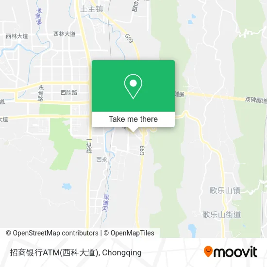 招商银行ATM(西科大道) map