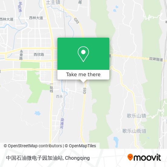中国石油微电子园加油站 map
