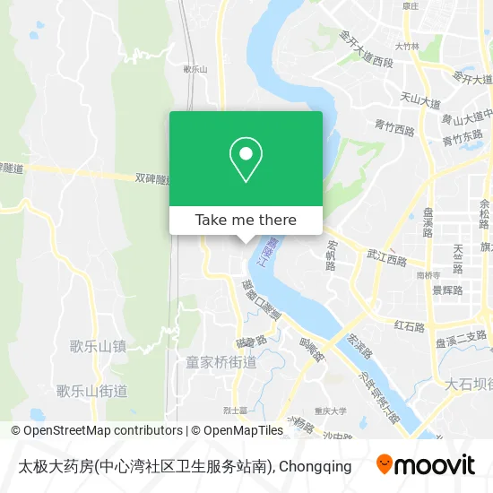 太极大药房(中心湾社区卫生服务站南) map
