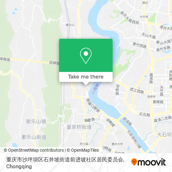重庆市沙坪坝区石井坡街道前进坡社区居民委员会 map