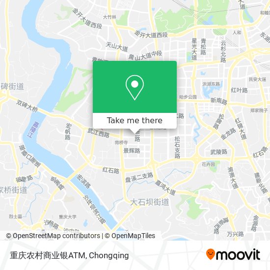 重庆农村商业银ATM map
