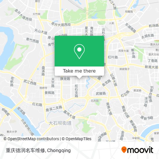重庆德润名车维修 map