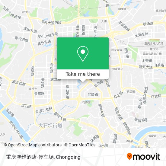 重庆澳维酒店-停车场 map