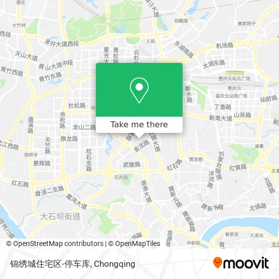 锦绣城住宅区-停车库 map