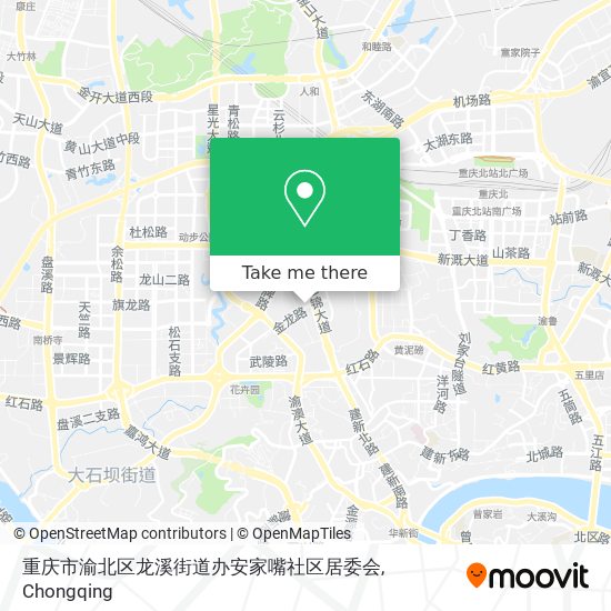 重庆市渝北区龙溪街道办安家嘴社区居委会 map