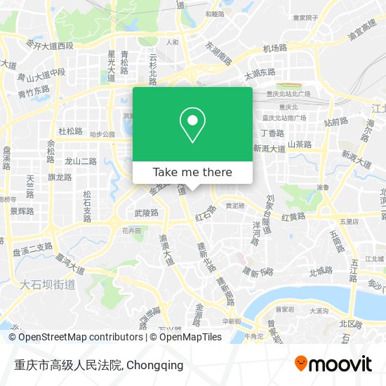 重庆市高级人民法院 map