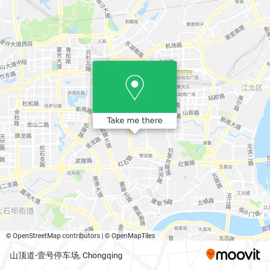 山顶道-壹号停车场 map