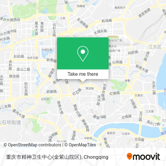 重庆市精神卫生中心(金紫山院区) map