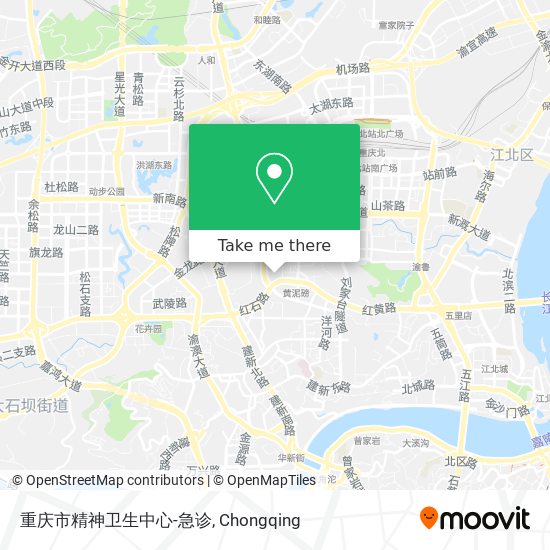 重庆市精神卫生中心-急诊 map