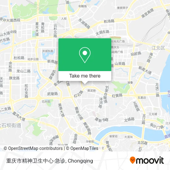 重庆市精神卫生中心-急诊 map