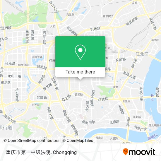 重庆市第一中级法院 map