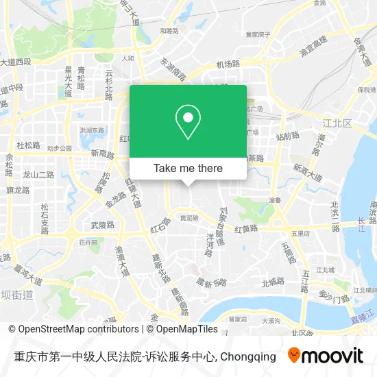 重庆市第一中级人民法院-诉讼服务中心 map