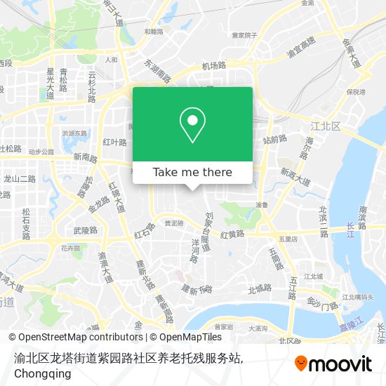 渝北区龙塔街道紫园路社区养老托残服务站 map