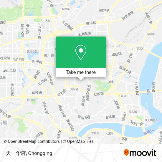 天一华府 map