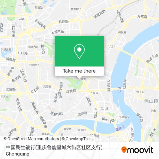 中国民生银行(重庆鲁能星城六街区社区支行) map