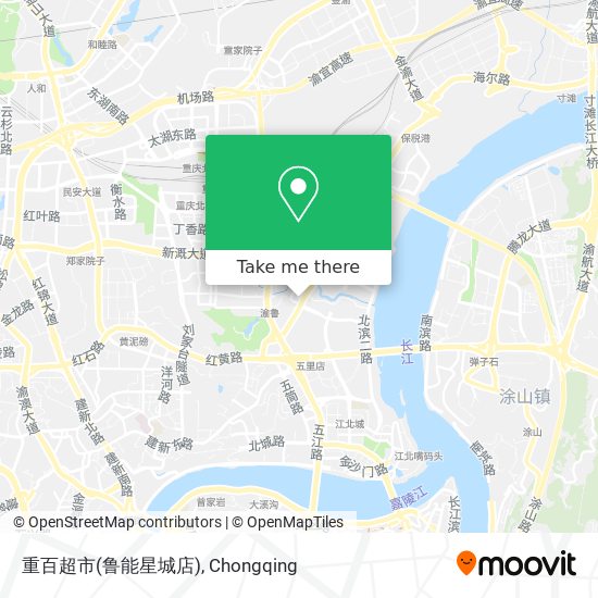 重百超市(鲁能星城店) map