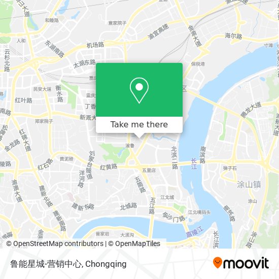 鲁能星城-营销中心 map