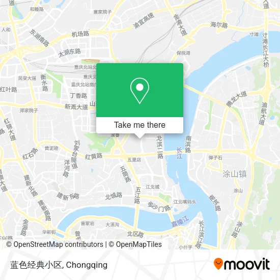 蓝色经典小区 map
