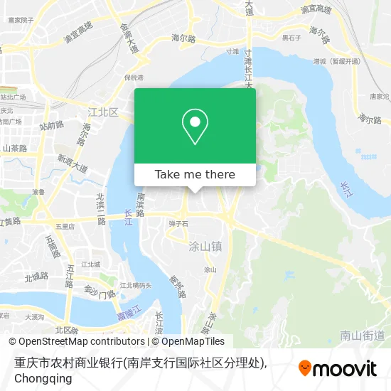 重庆市农村商业银行(南岸支行国际社区分理处) map