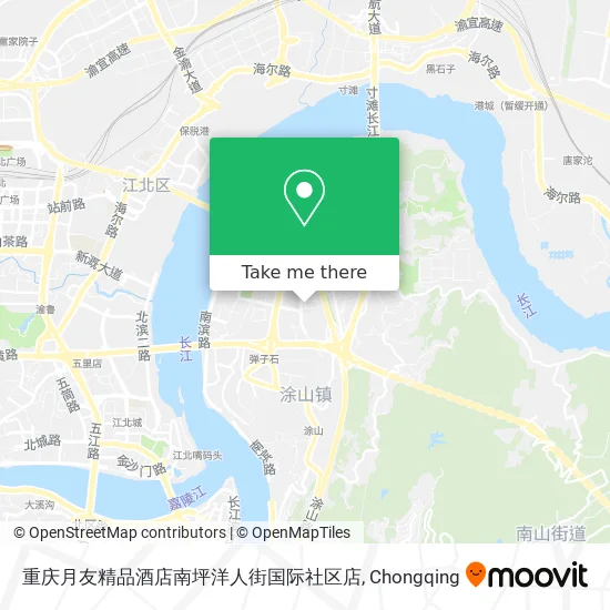 重庆月友精品酒店南坪洋人街国际社区店 map