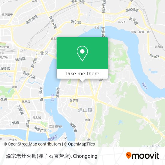 渝宗老灶火锅(弹子石直营店) map