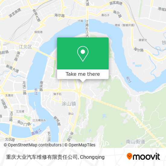 重庆大业汽车维修有限责任公司 map