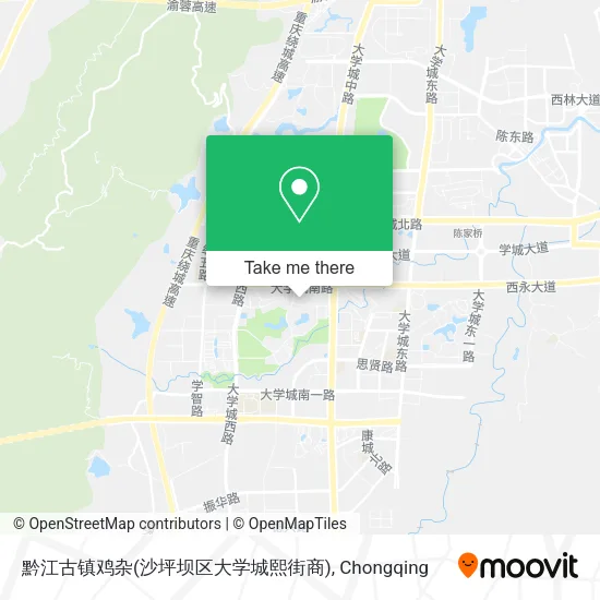 黔江古镇鸡杂(沙坪坝区大学城熙街商) map