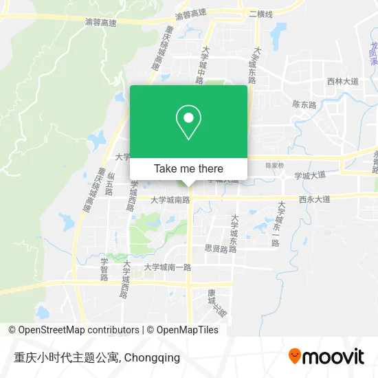 重庆小时代主题公寓 map