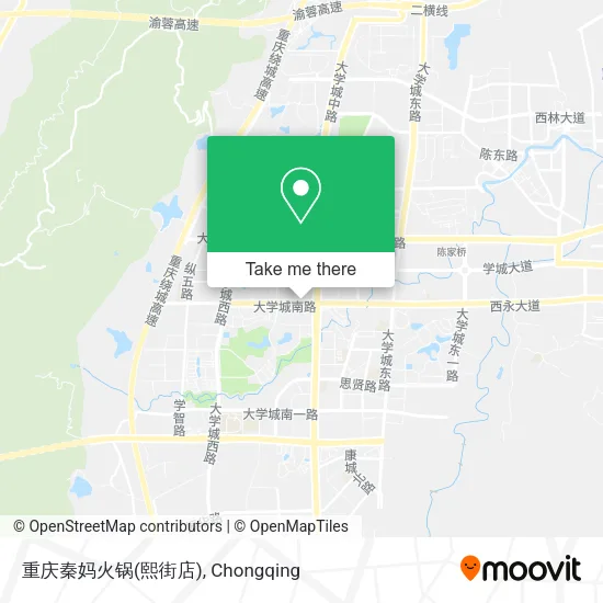 重庆秦妈火锅(熙街店) map