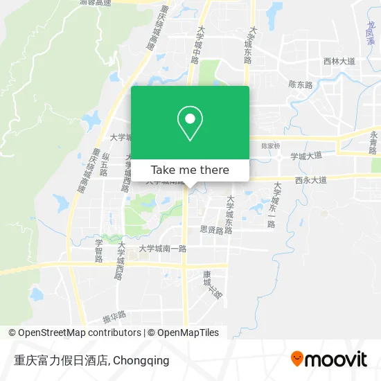 重庆富力假日酒店 map