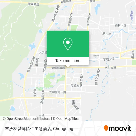 重庆栖梦湾情侣主题酒店 map