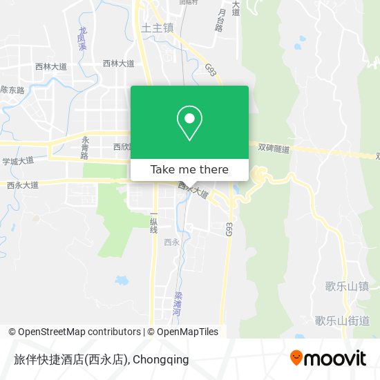旅伴快捷酒店(西永店) map
