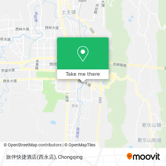 旅伴快捷酒店(西永店) map