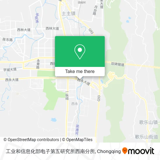 工业和信息化部电子第五研究所西南分所 map